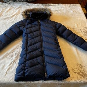 Marmot Montreaux Kids Down Parka 700 Fill Navy Blue Size XS (4-6)
